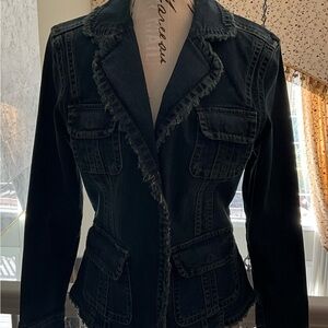 Live a Little Dark Denim Jean Jacket